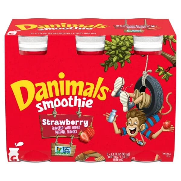 Danimals Smoothies Strawberry 6 pack