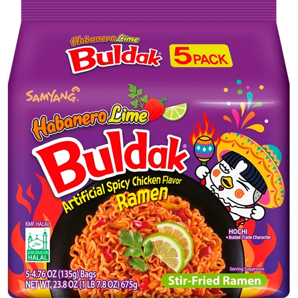 Buldak Habanero Lime
