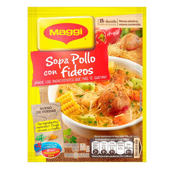Maggi Sopa De Pollo Con Fideos