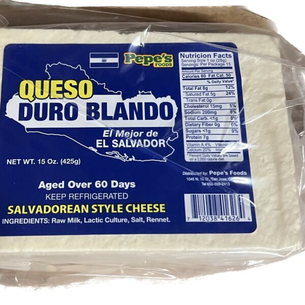 Queso Duro Blanco Salvadoreño