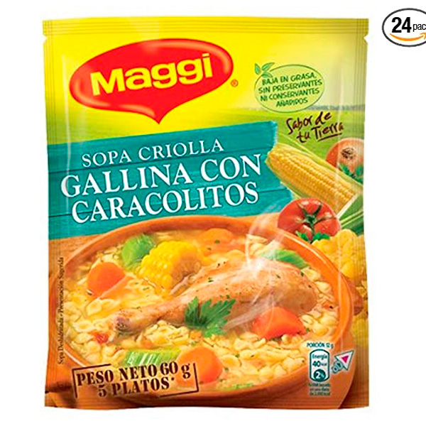 Sopa Criolla Gallina Con Caracolitos