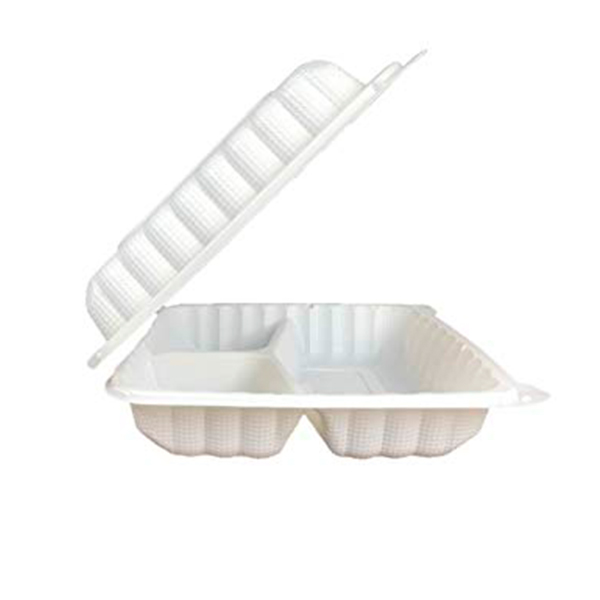 Take-Out Container 9″ — 3 Compartment